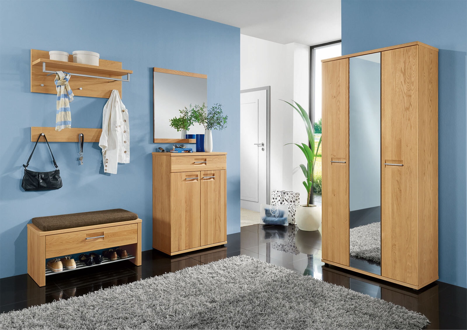 VOSS Sitzkissen MONTANA Stoffbezug beige/ braun