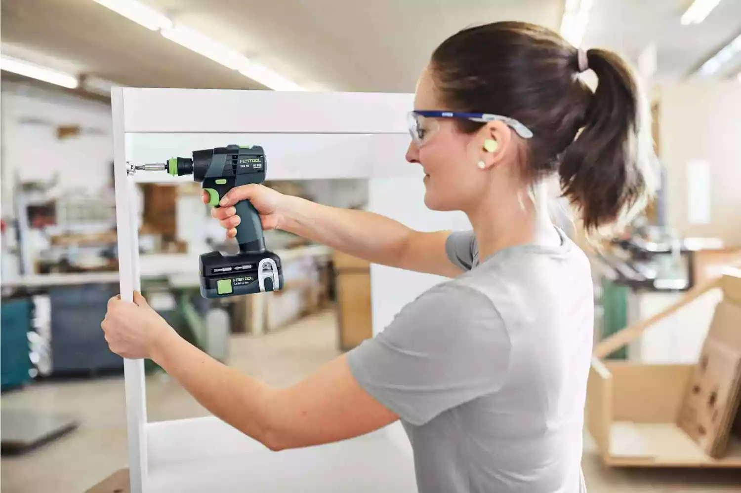 Festool TXS 18 C 3,0-Set 18V Li-Ion accu schroefboormachine incl. bitset (2x 3,0Ah) in systainer - 40Nm