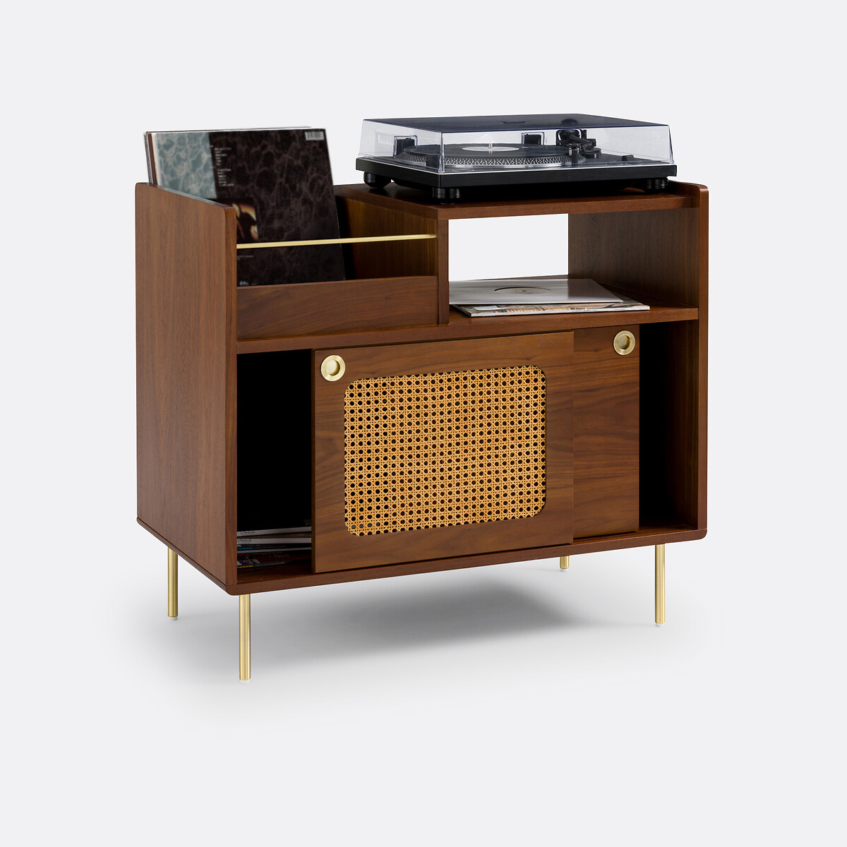 LA REDOUTE INTERIEURS<br>Móveis de vinil em nogueira e vime, Redpop