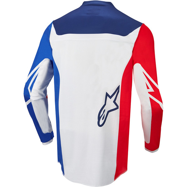 Alpinestars - Maillot Racer Compass Bleu / Blanc / Rouge fluo