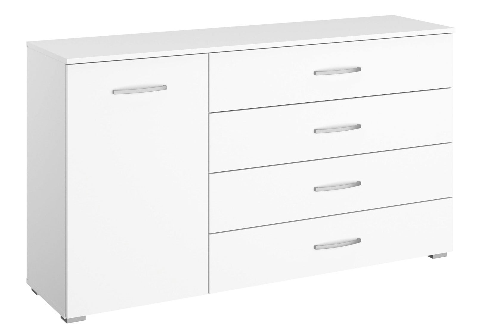 Kommode ADITIO IV 140 x 81 cm Alpinweiß