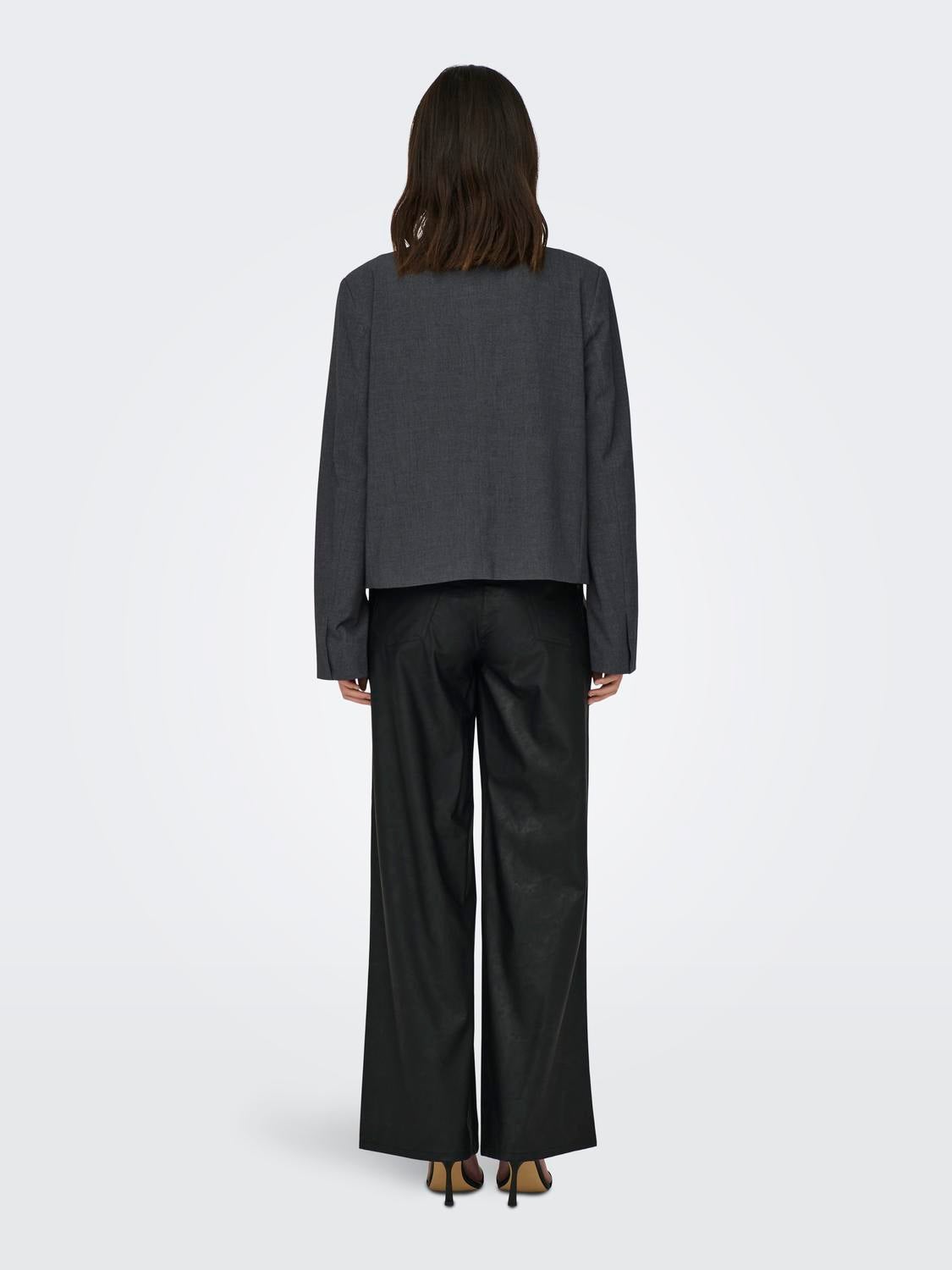 ONLENYA Blazer Dark Grey Melange