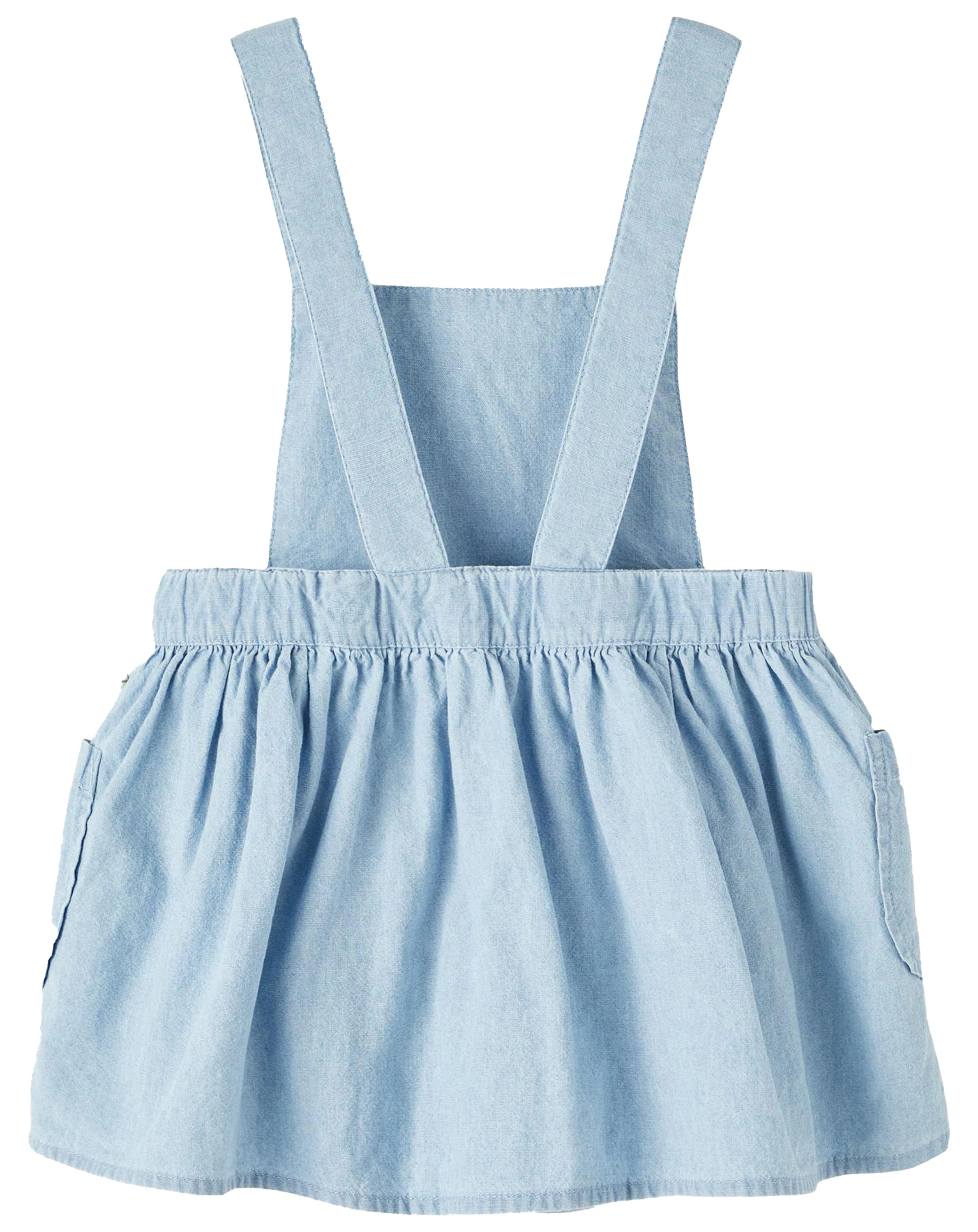Latzkleid NMFDALEY DENIM in light blue