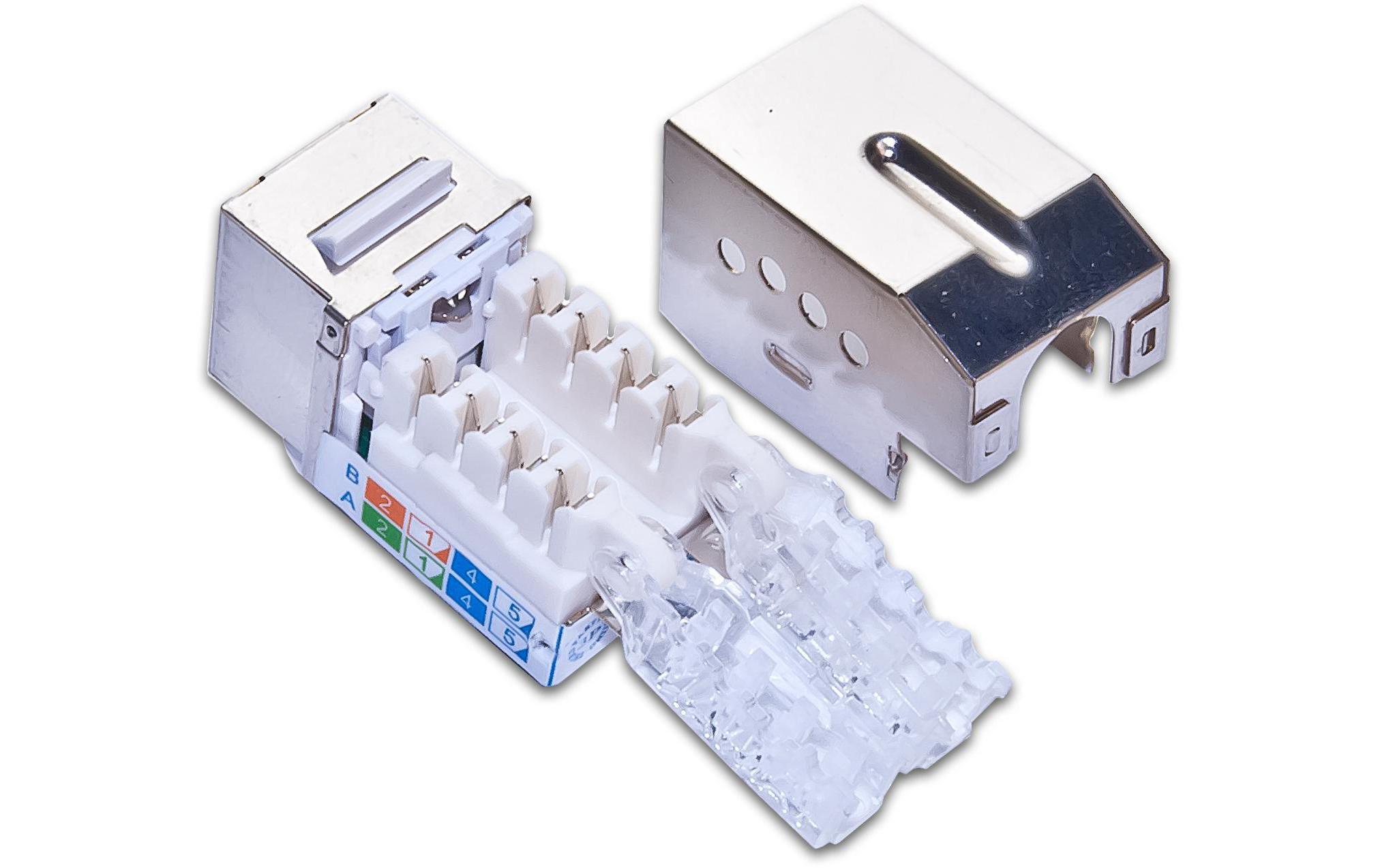 Keystone-Modul Cat.6, STP abschliessbarKeystone-Modul
