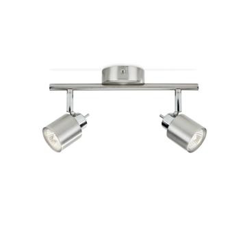 Philips opbouwspot Meranti 2- lichts nikkel