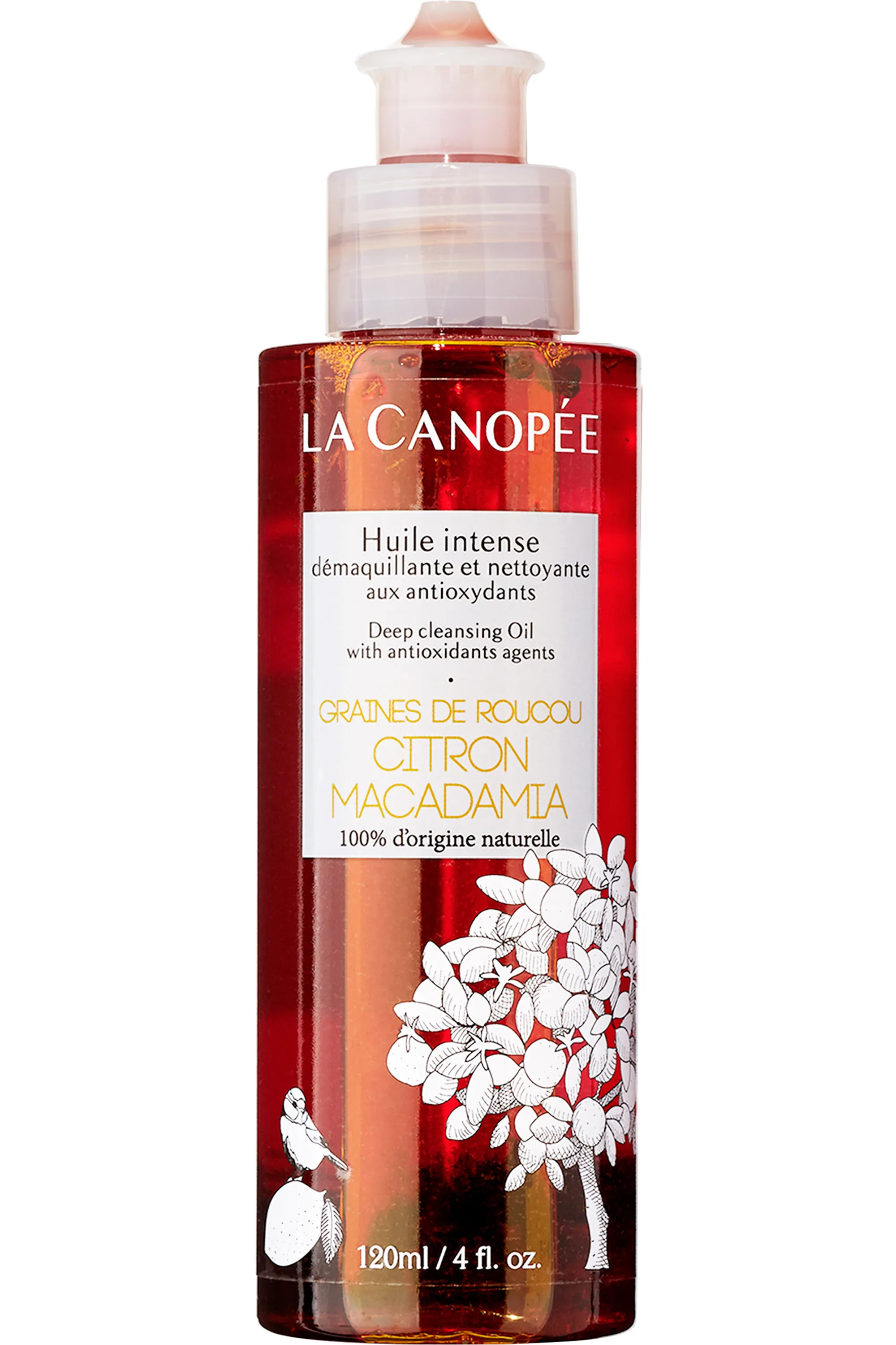 La Canopée Huile intense démaquillante et nettoyante aux antioxydants-120 ml