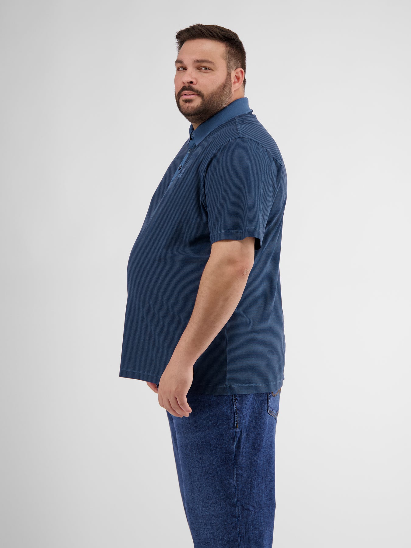 Poloshirt mit Finelinerstreifen