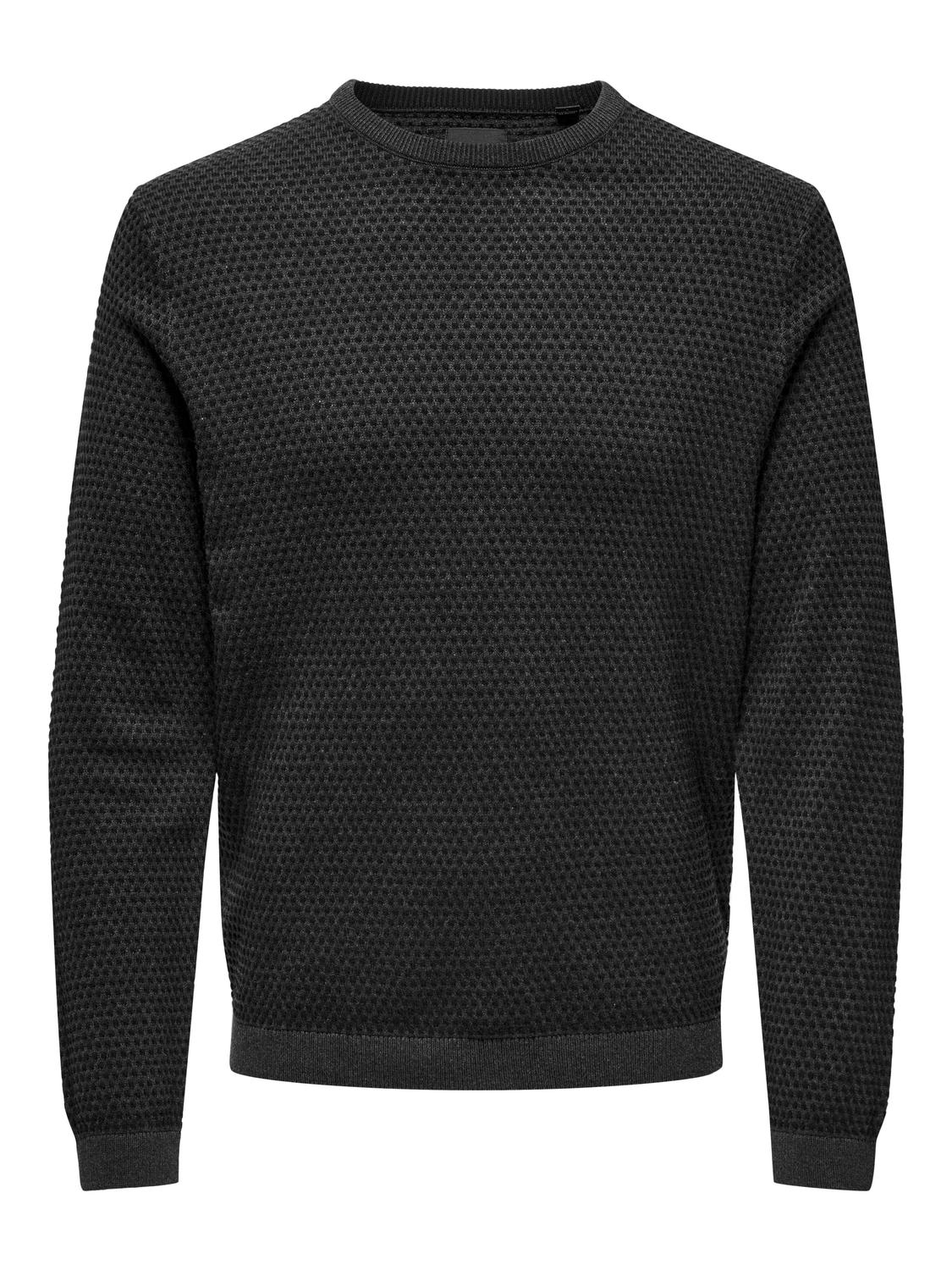 ONSTAPA Pullover Dark Grey Melange
