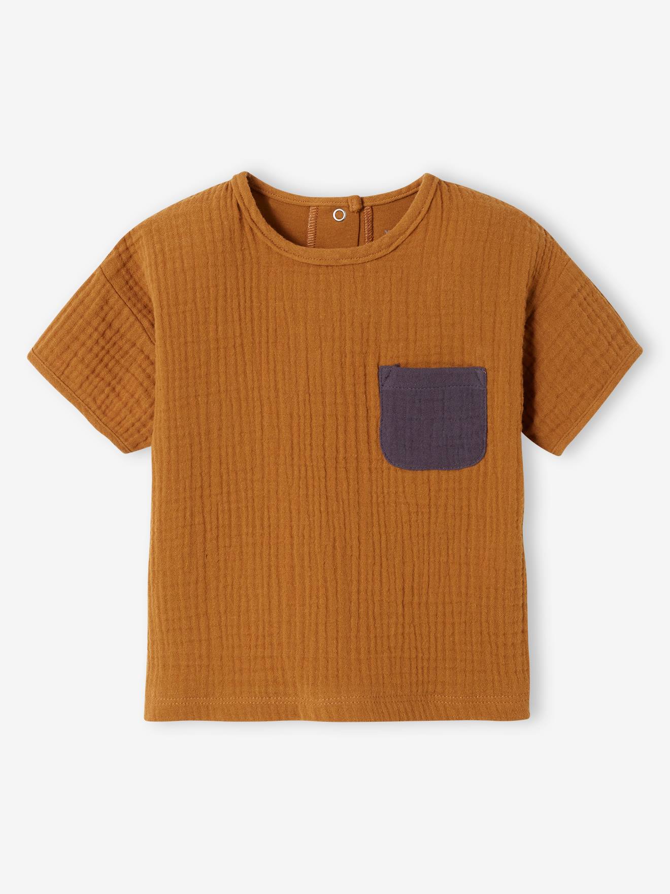 Camiseta infantil de tecido macio e colorido