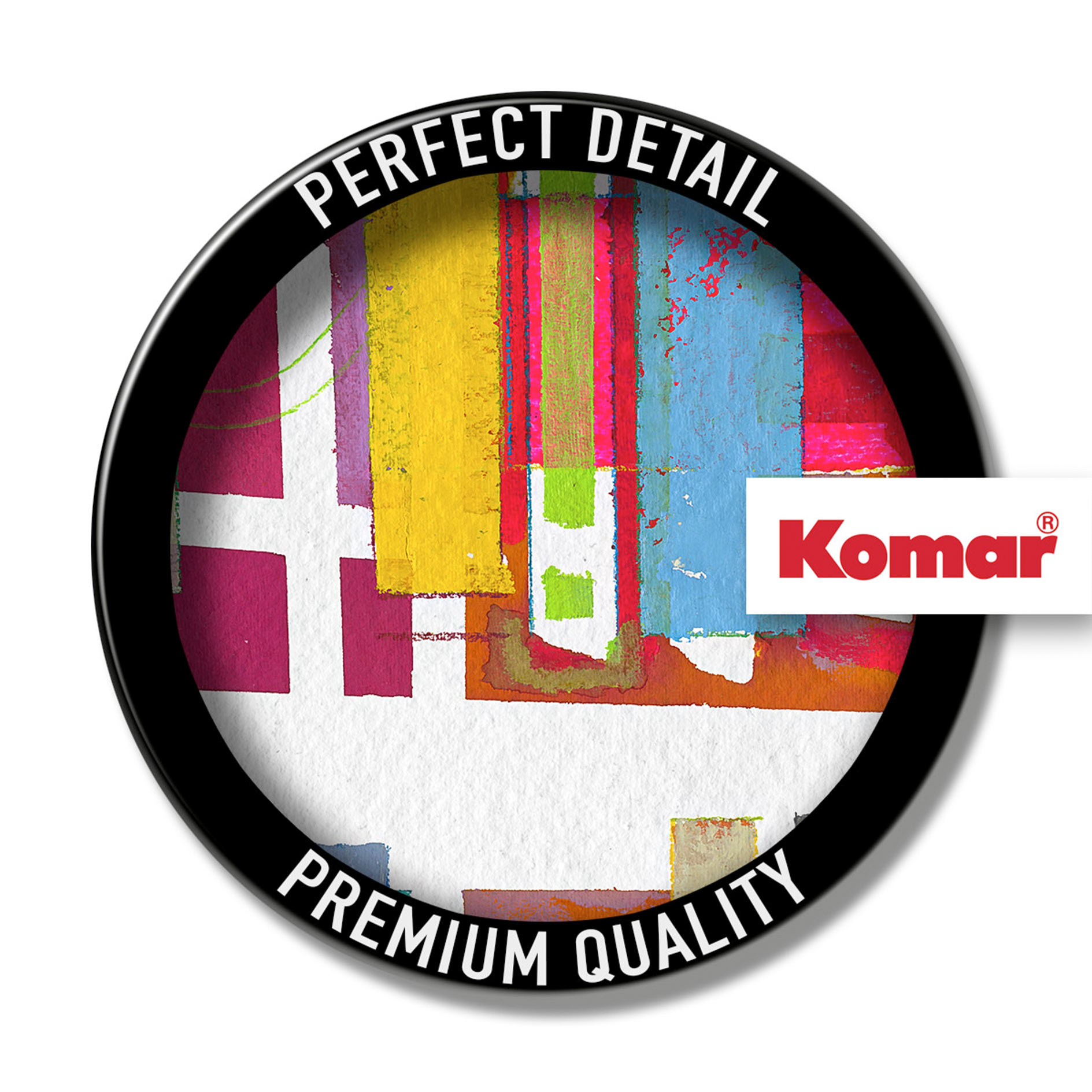Keilrahmenbild CLARITY - bunt - 60x90 cm