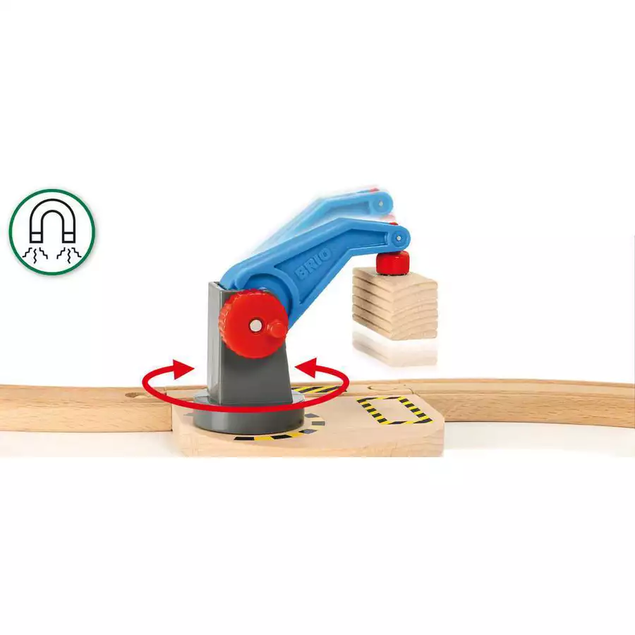Brio Starterset Güterzug mit Kran bunt