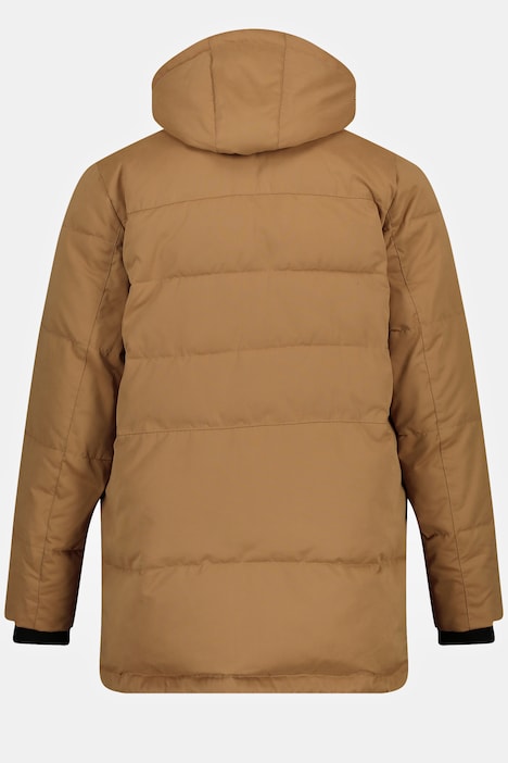 Stepp-Parka, Outdoor, Kapuze, 2-Wege-Zipper
