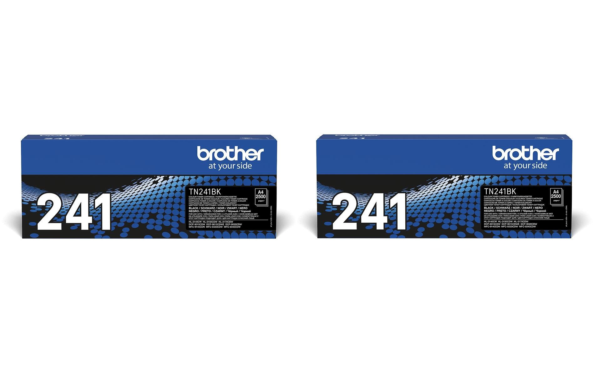 Toner TN-241BK TWIN PACK Schwarz<br>Druckerpatrone: Schwarz
