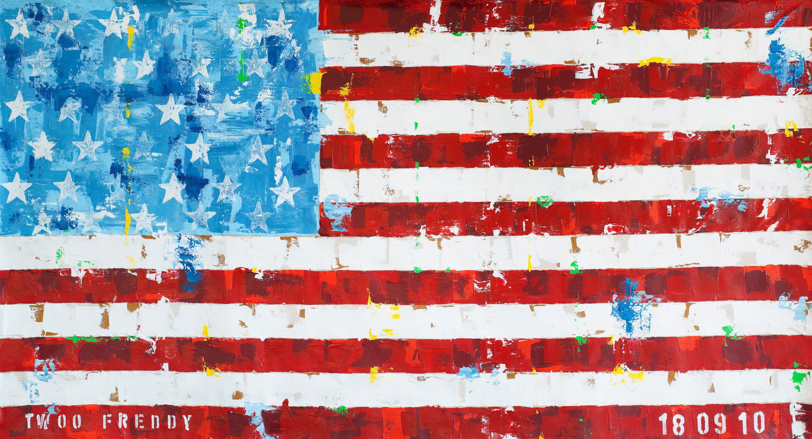 US Flag by Freddy Reitz - Limited Edition. Edition of: 100. Signed.