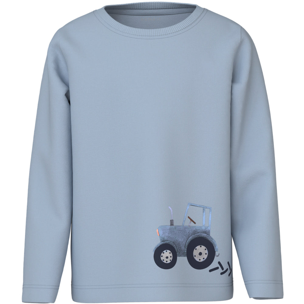 Køb Name It Blue Fog Nmmfotroels Ls Nreg Top
