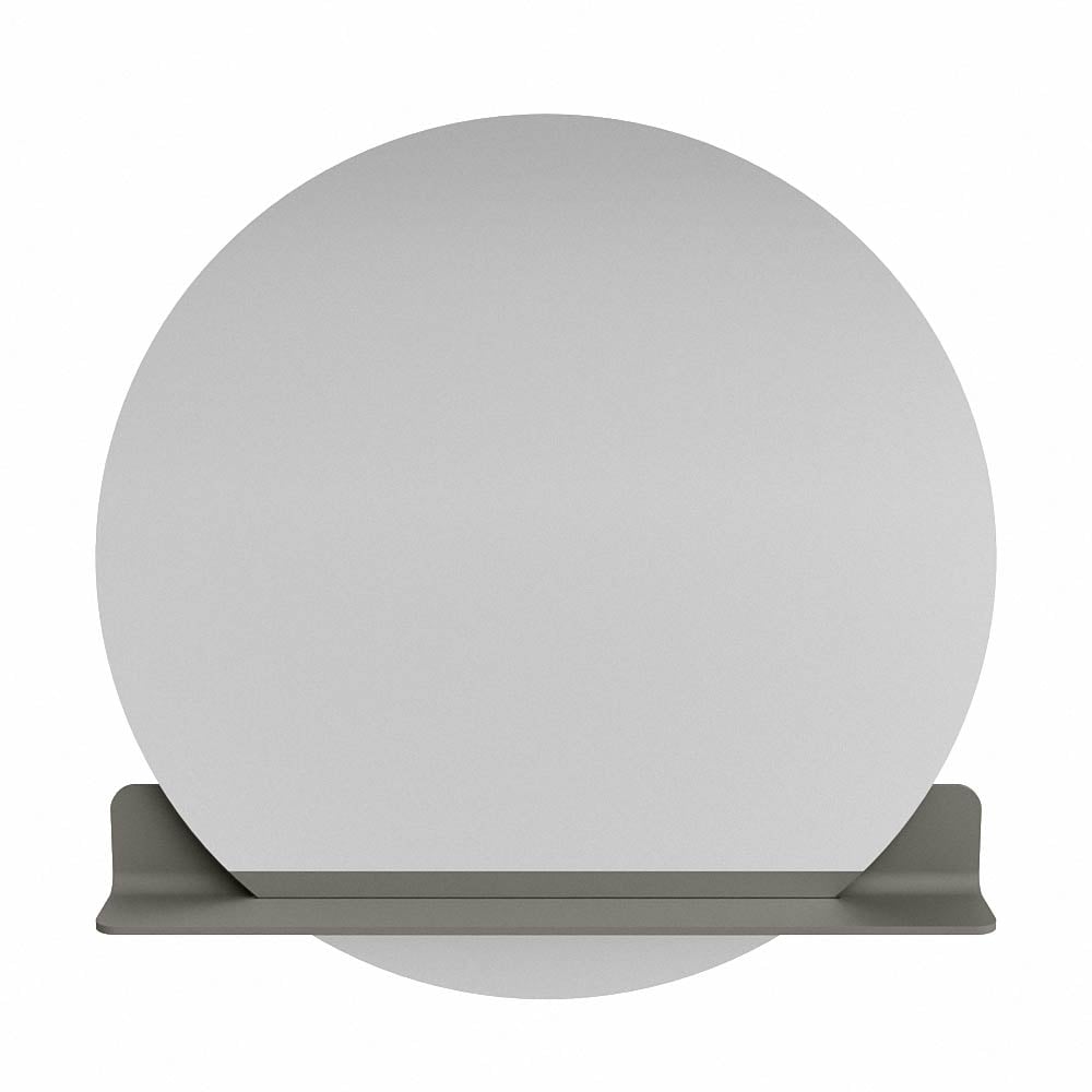 Mondiaz Spot spiegel rond Ø90cm met planchet smoke
