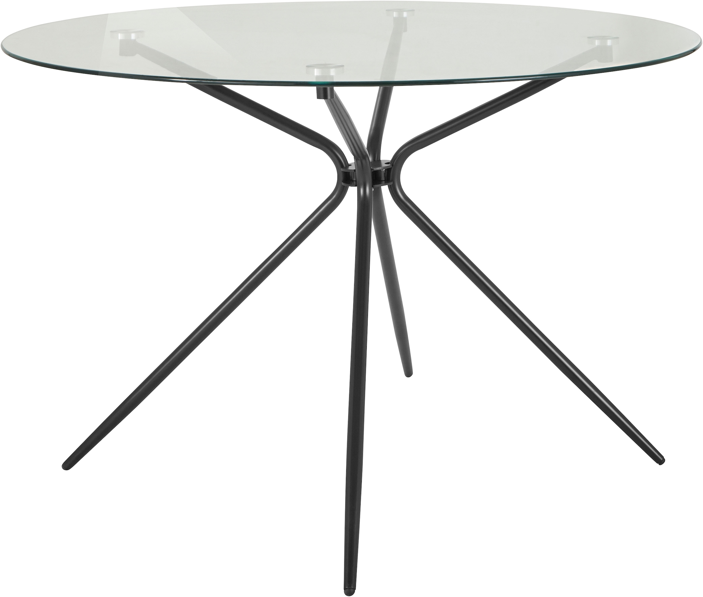 INOSIGN Glastisch »Silvi, TOPSELLER!« Esstisch, Glastisch, OTTOs Choice,  rund, Ø 110 cm, schwarzes Metallgestell