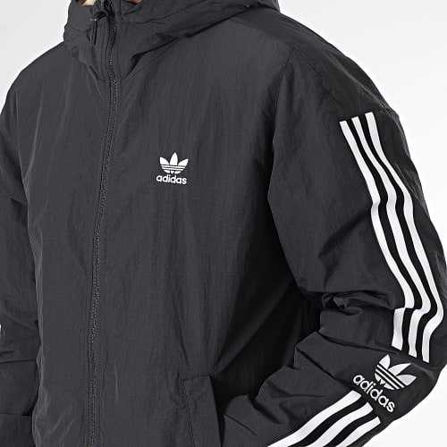 Veste Zippée Capuche Réversible Lock Up HL9186 Noir