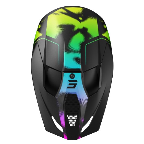 Shot - Casque Race Nitro Noir / Vert / Violet / Mat