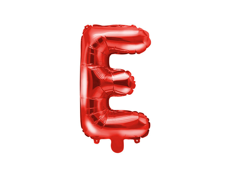 Folie Ballon Letter E Rood Leeg 35cm