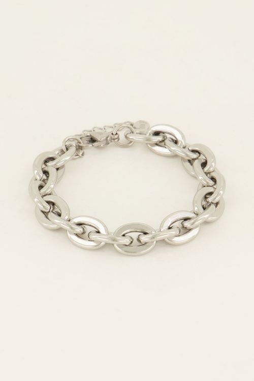 Armband met grove schakels