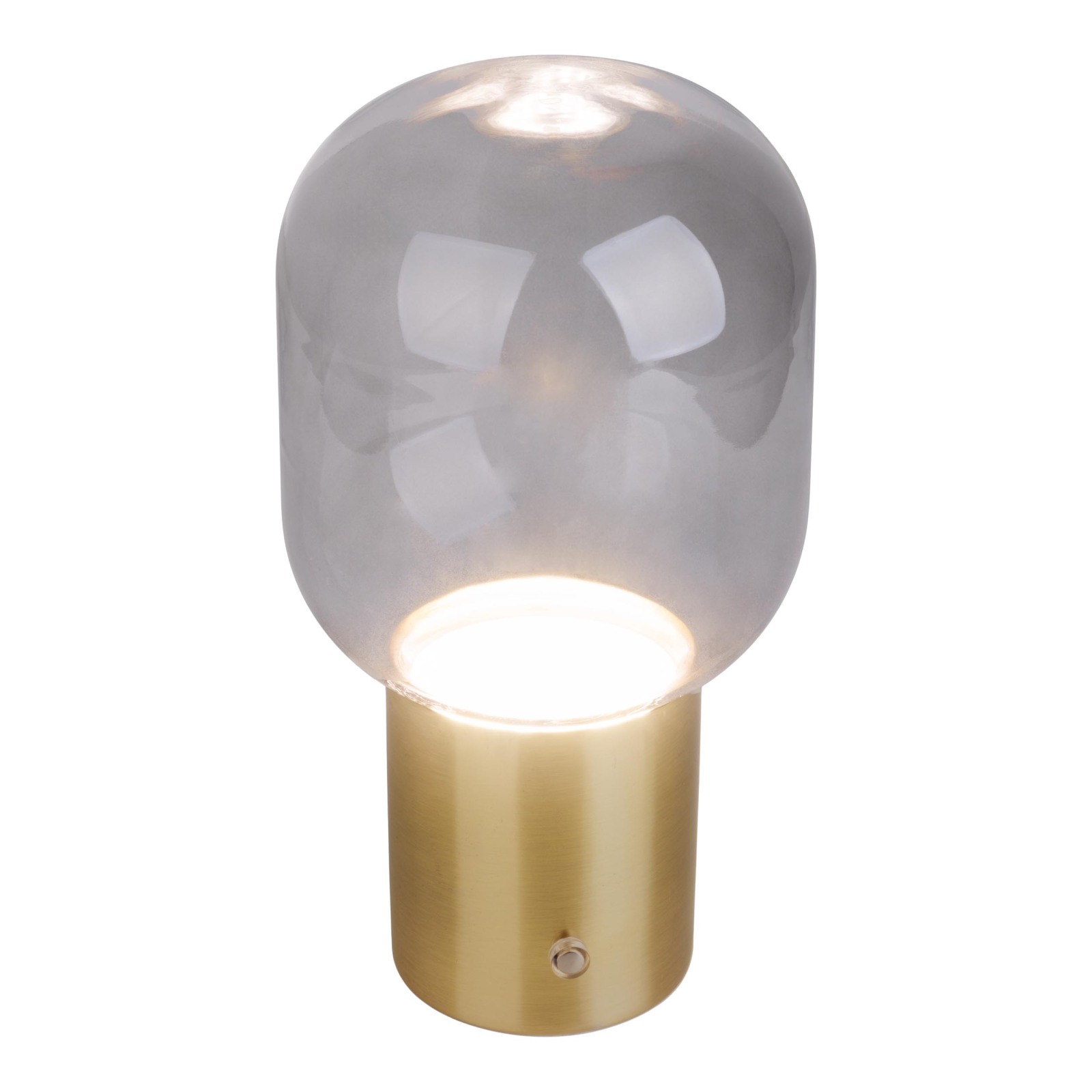 LED-Akku-Tischleuchte ALBERO - messing - 25 cm hoch