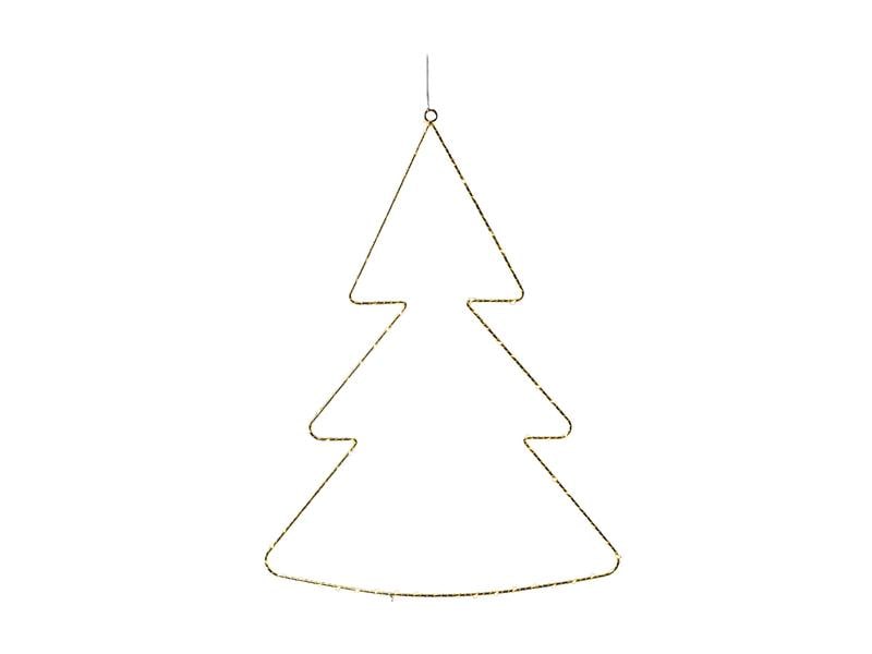 Sirius Fensterhänger Liva Tannebaum, 70 cm, Gold LED- Tannenbaum