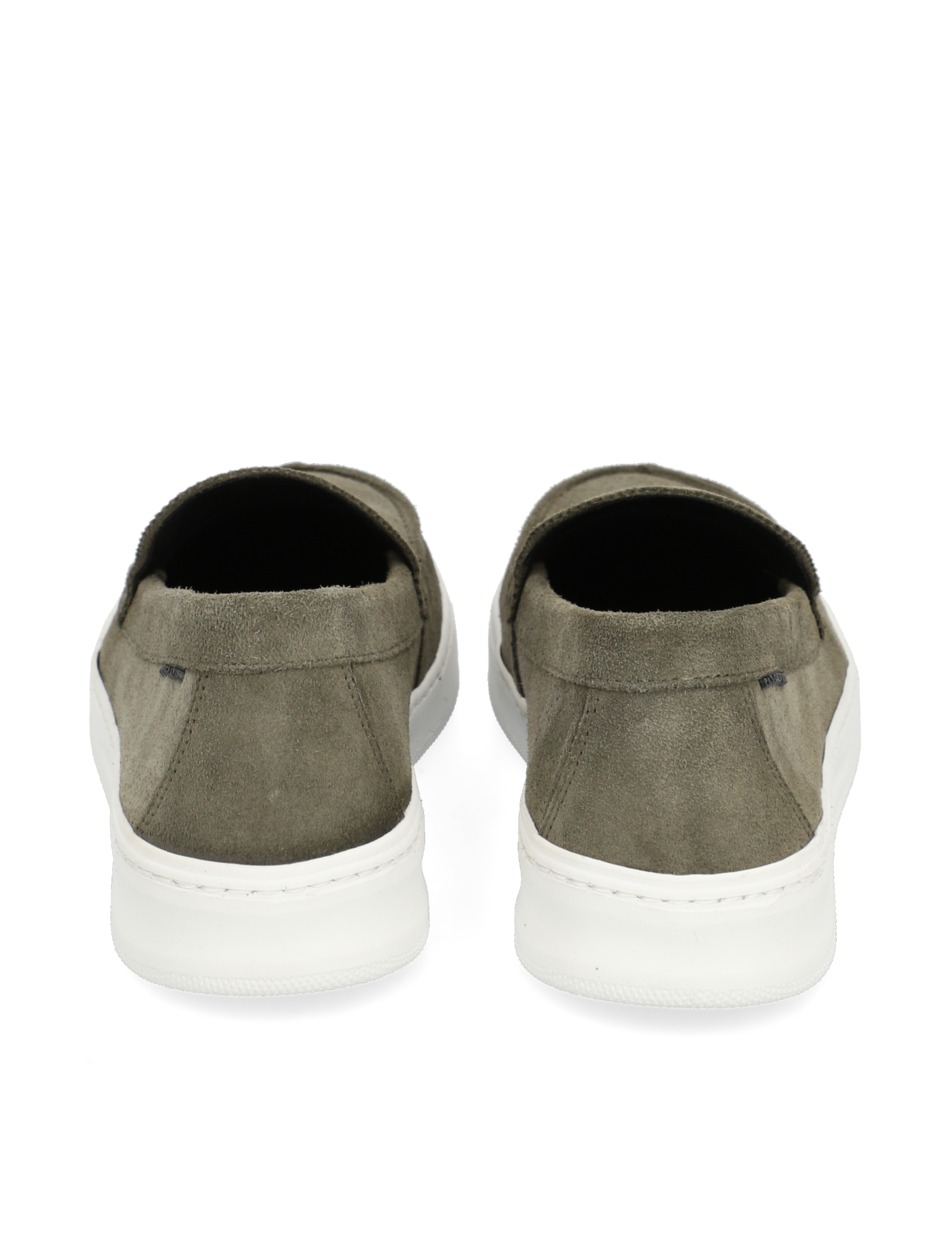 Veloursleder Slipper