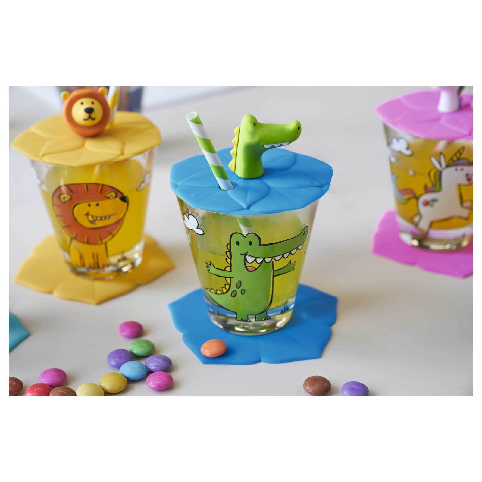 Leonardo Kinderbecher mit Deckel Bambini 215 ml 6er Set