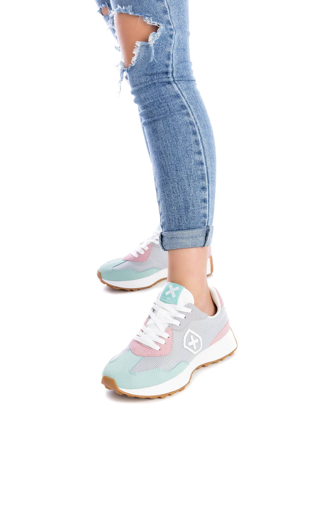Sapato feminino, Xti - cinza claro