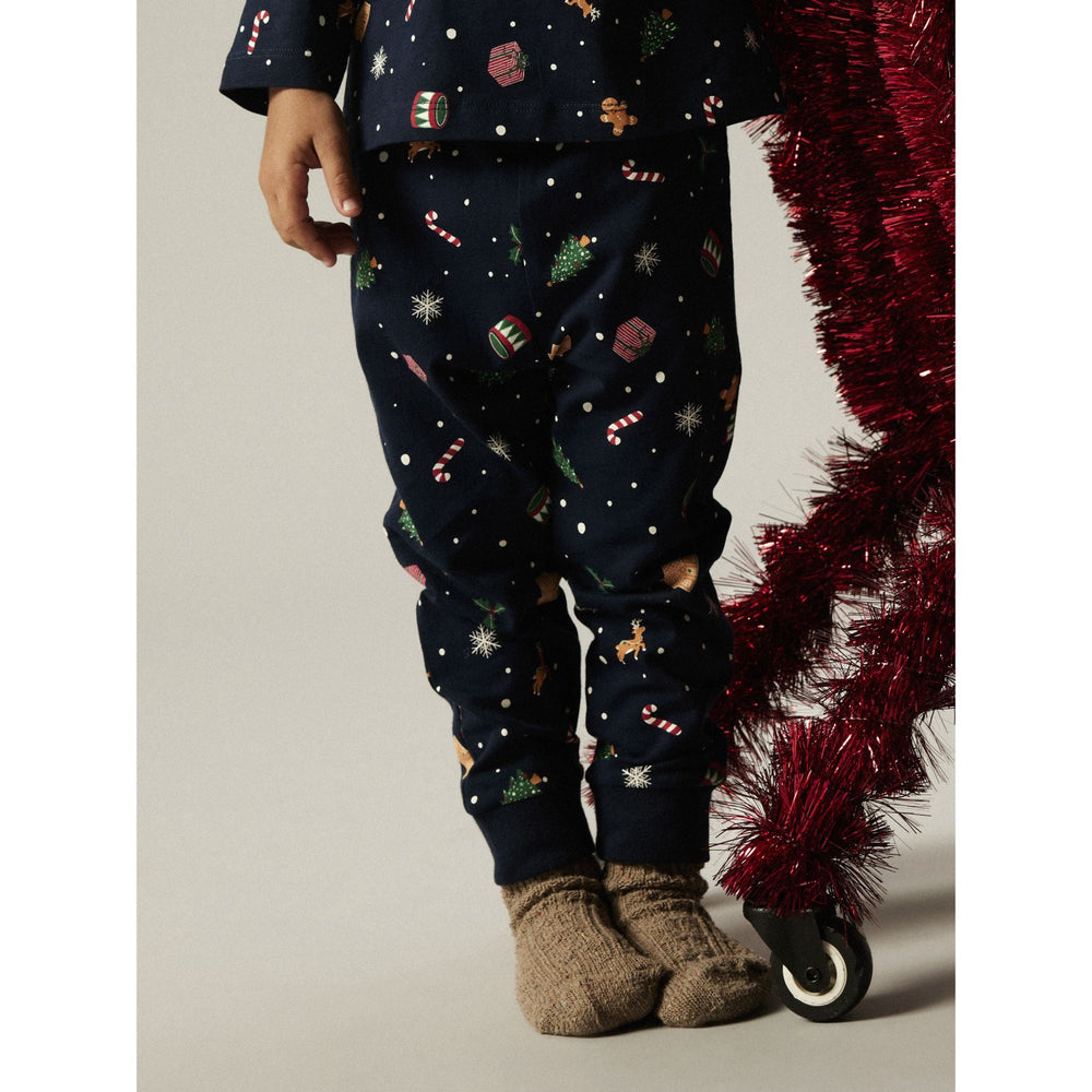 Køb Name It Jule Nattøj sæt Navy Blazer Xmas AOP
