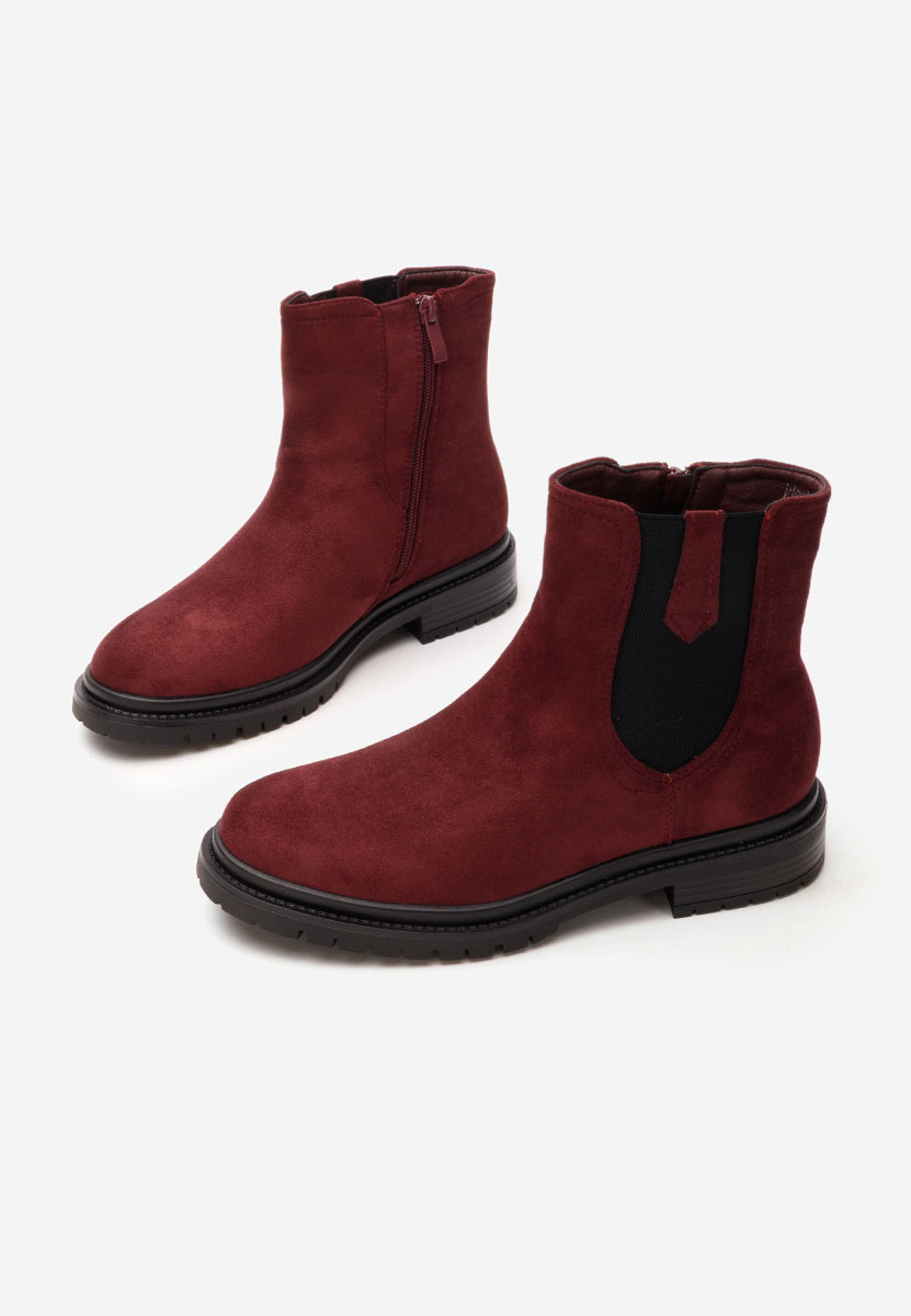 Bottines femme bordeaux Nevea