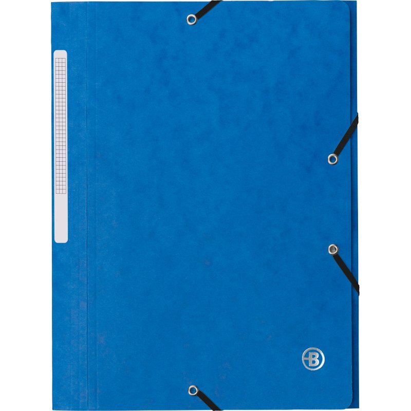 Chemise à élastique 3 rabats carte Bruneau 24 x 32 cm dos 2 cm couleurs assorties