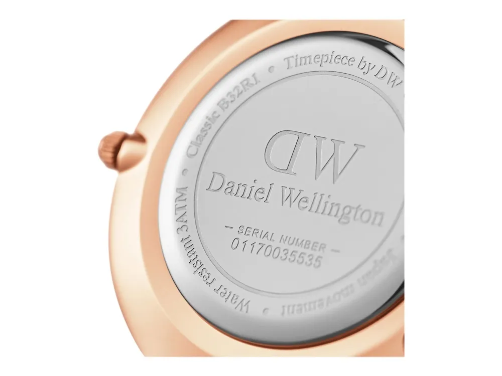 Daniel Wellington Classic Petite Melrose - Armbåndsur - kvarts - analog - roseguld - æggeskalshvid