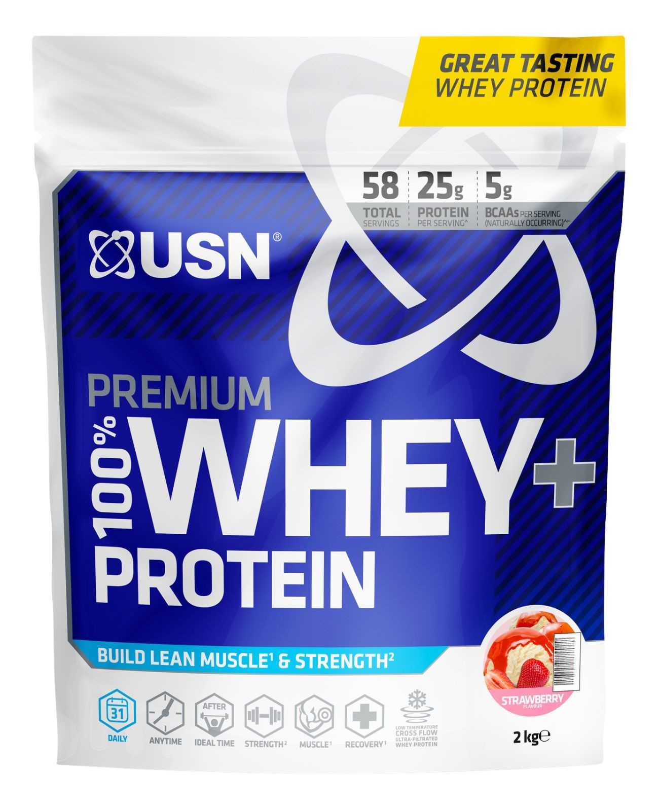 Proteína de soro de leite premium USN 100% 2 kg