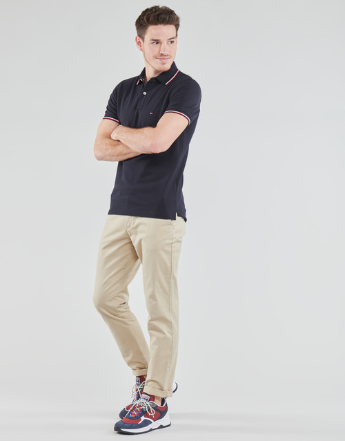 Tommy Hilfiger - TOMMY TIPPED SLIM POLO - Marine