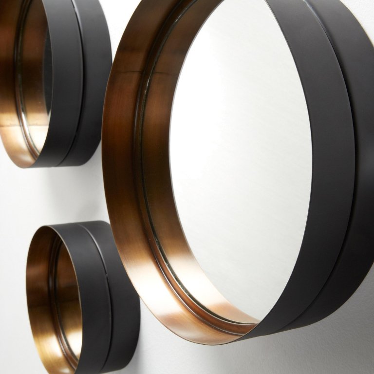 Kave Home Wilton spiegel set van 3 Ø35