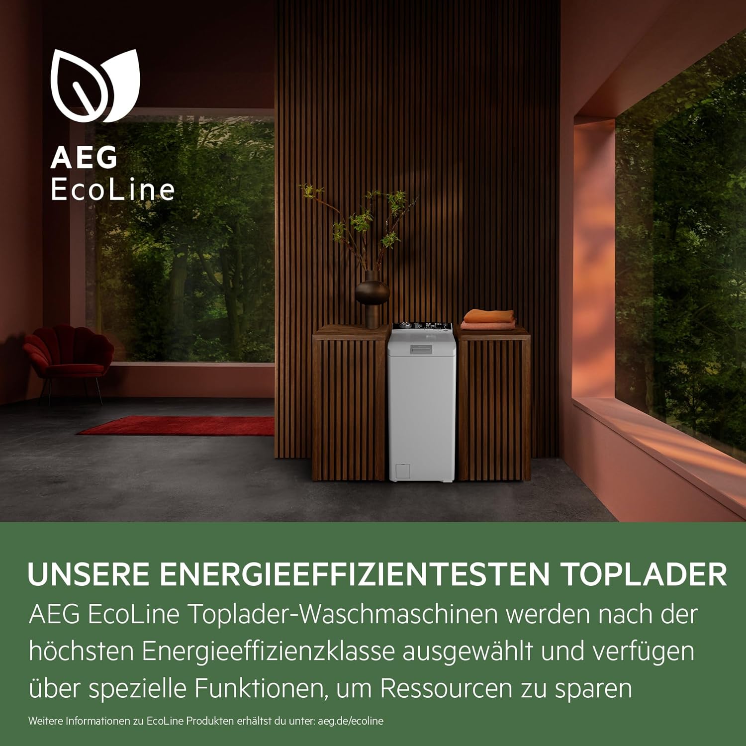 AEG Waschmaschine Toplader, Serie 7000 mit ProSteam, ProSteam – Auffrischfunktion, 7,0 kg, Leise, Mengenautomatik, Nachlegefunktion, Wasserstopp, 1300 U/min, LTR7A71370