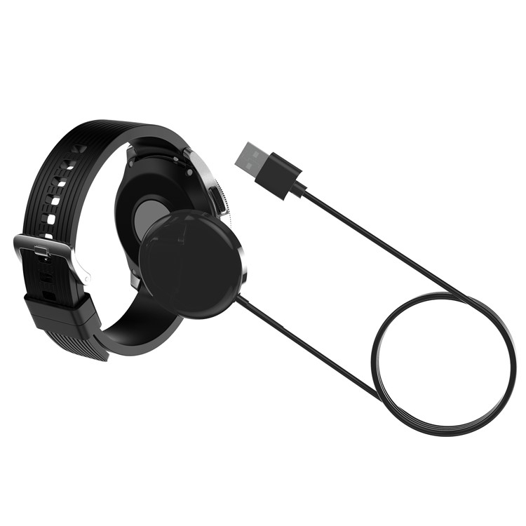 (1m) USB A auf Samsung Galaxy Watch / Samsung Gear Magnetisches Ladekabel - Schwarz