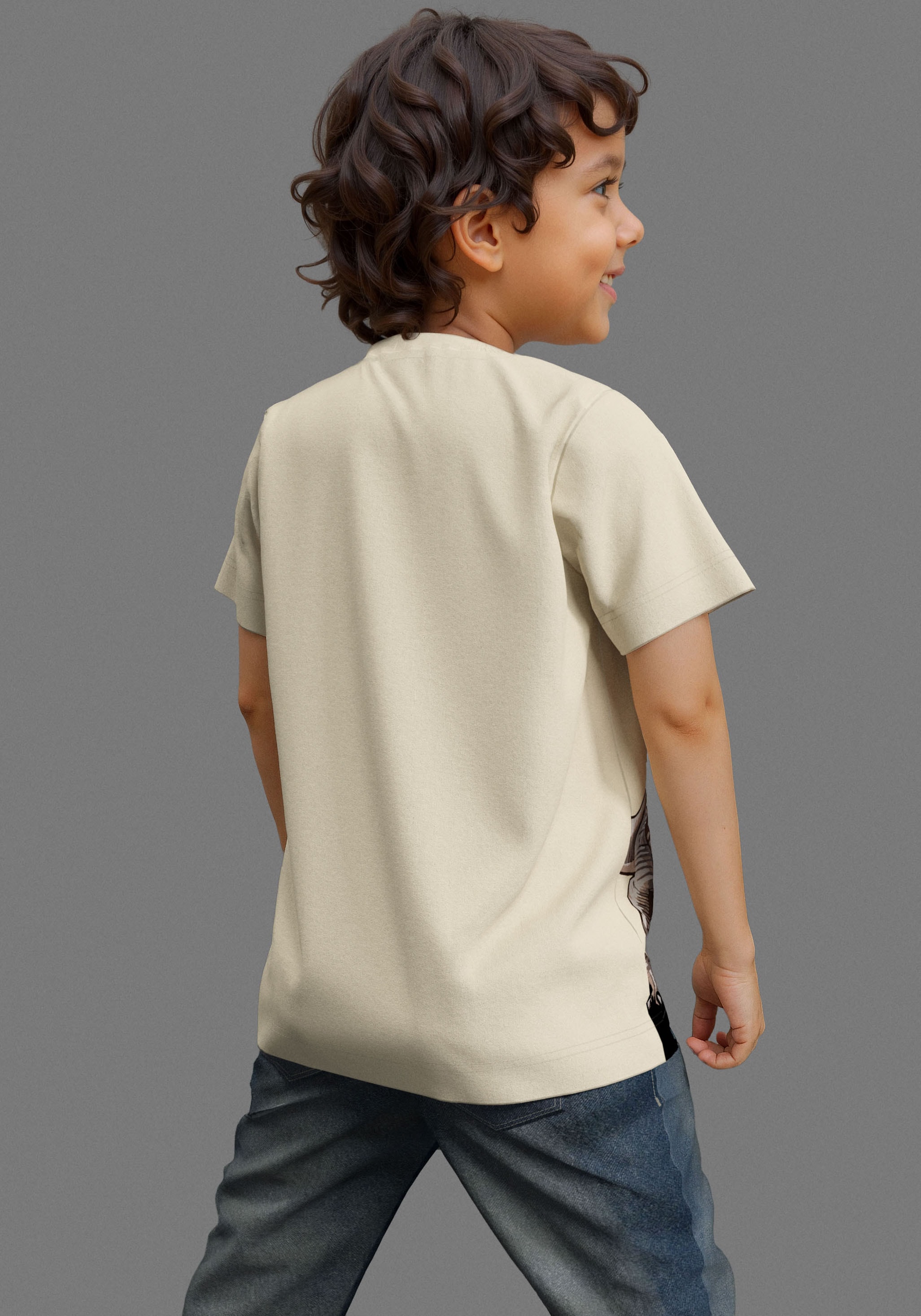 KIDSWORLD T-Shirt »Druck: DINO REX ATTACK« , mit grossem Saum-Druck