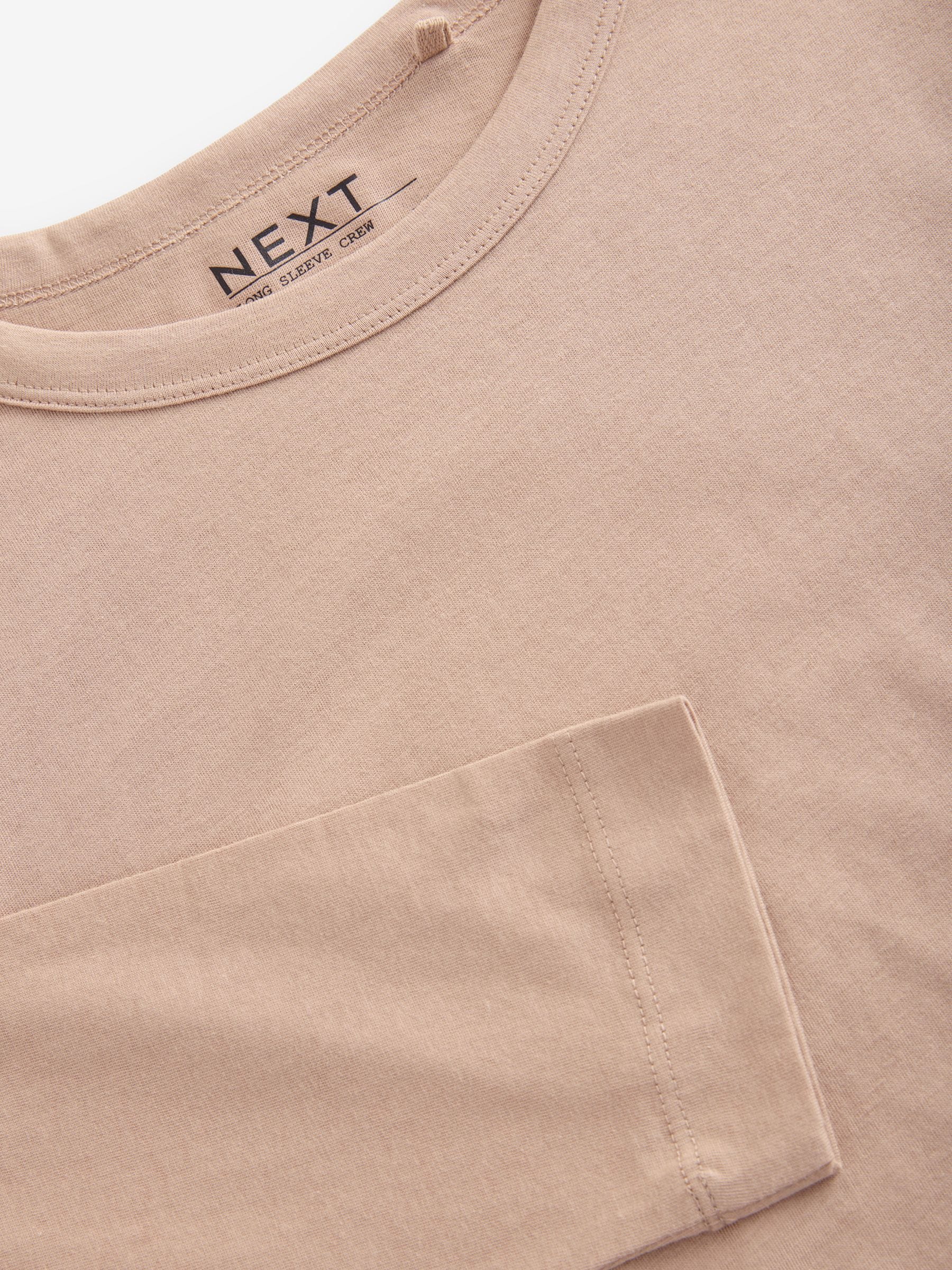 Neutraal - 100% katoenen T-shirt met lange mouwen