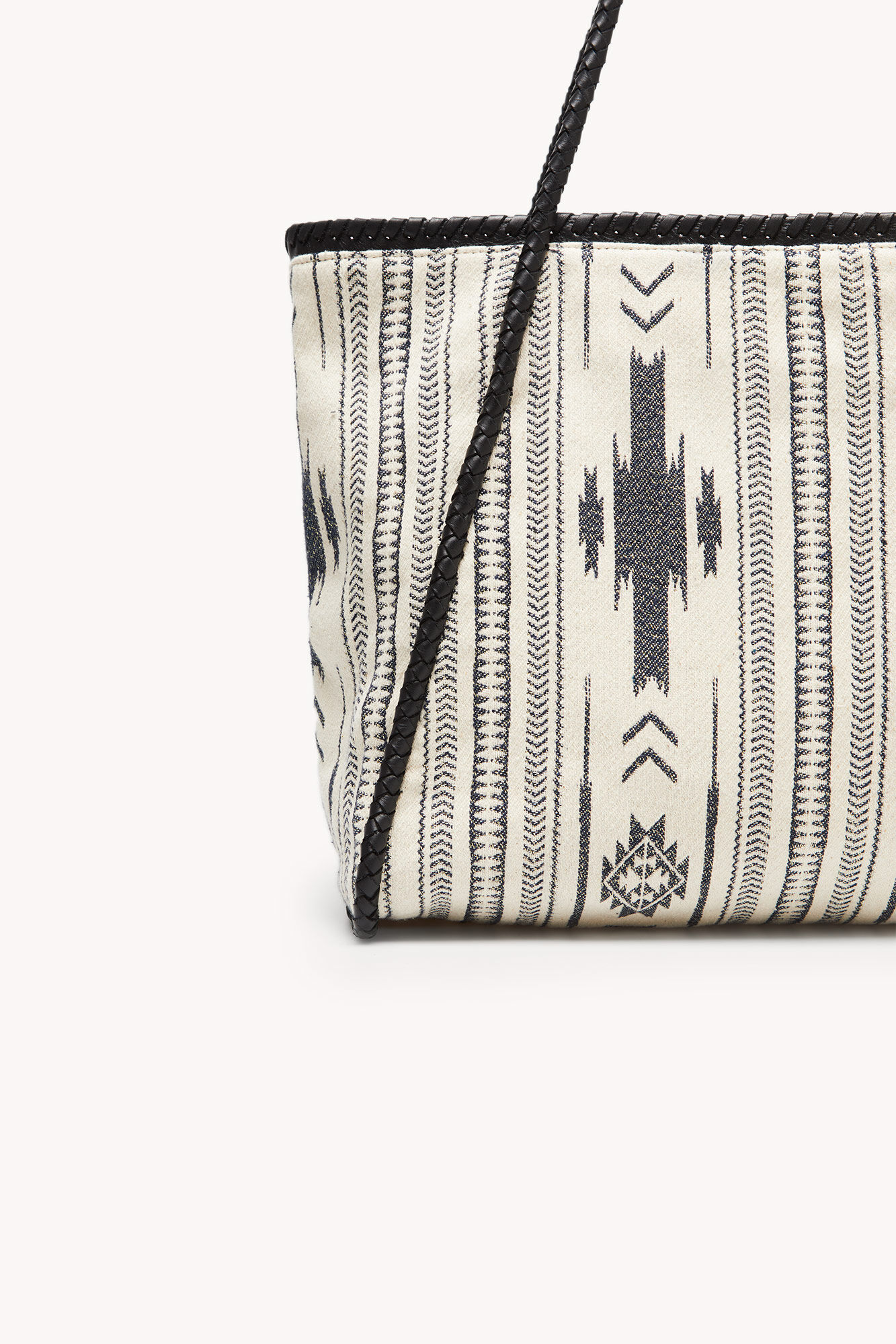 Bolsa Tote Alejandra Jacquard - Preta