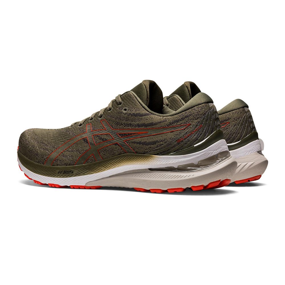 Asics GEL-KAYANO 29 - Chaussures running Homme mantle green/cherry tomato