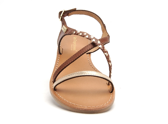 Les tropeziennes nu pieds plats femme hanano marron