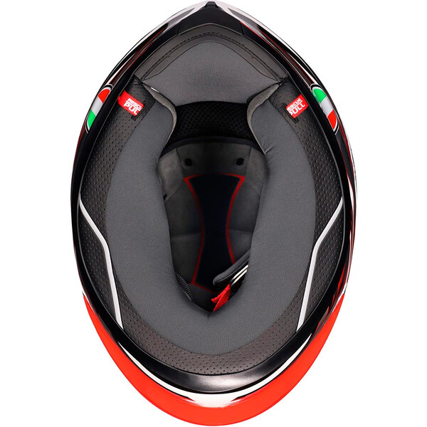 AGV - Casque K6 S Reeval Blanc / Rouge / Gris