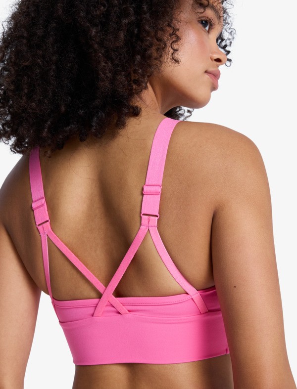 Heart Into It Attitude Brassière de sport Rose Femme