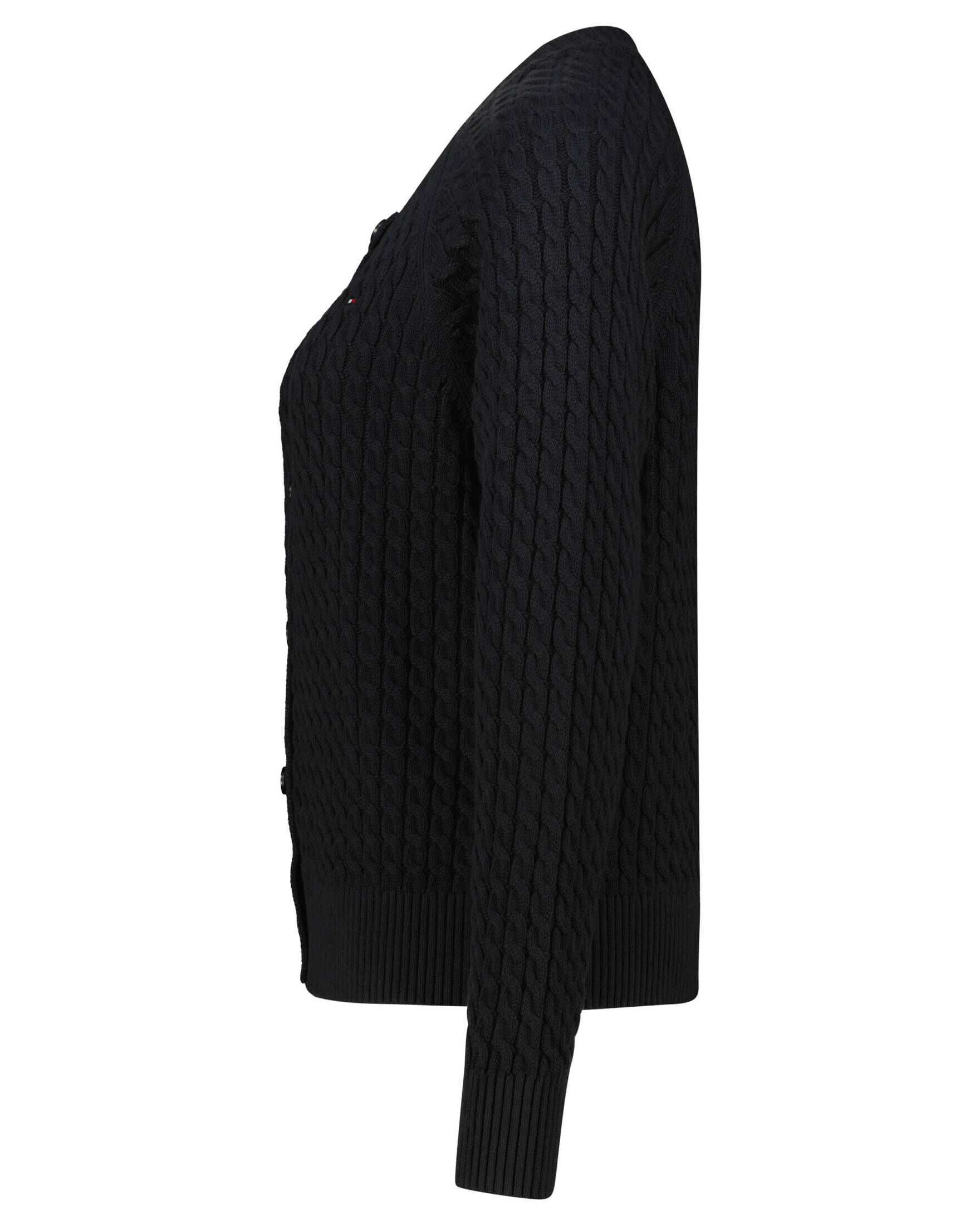 Tommy Hilfiger| Damen Strickjacke CO MINI CABLE C-NK CARDIGAN
