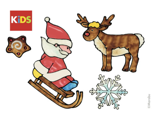 Marabu KiDS Raamverfset Kerst 6x25ml