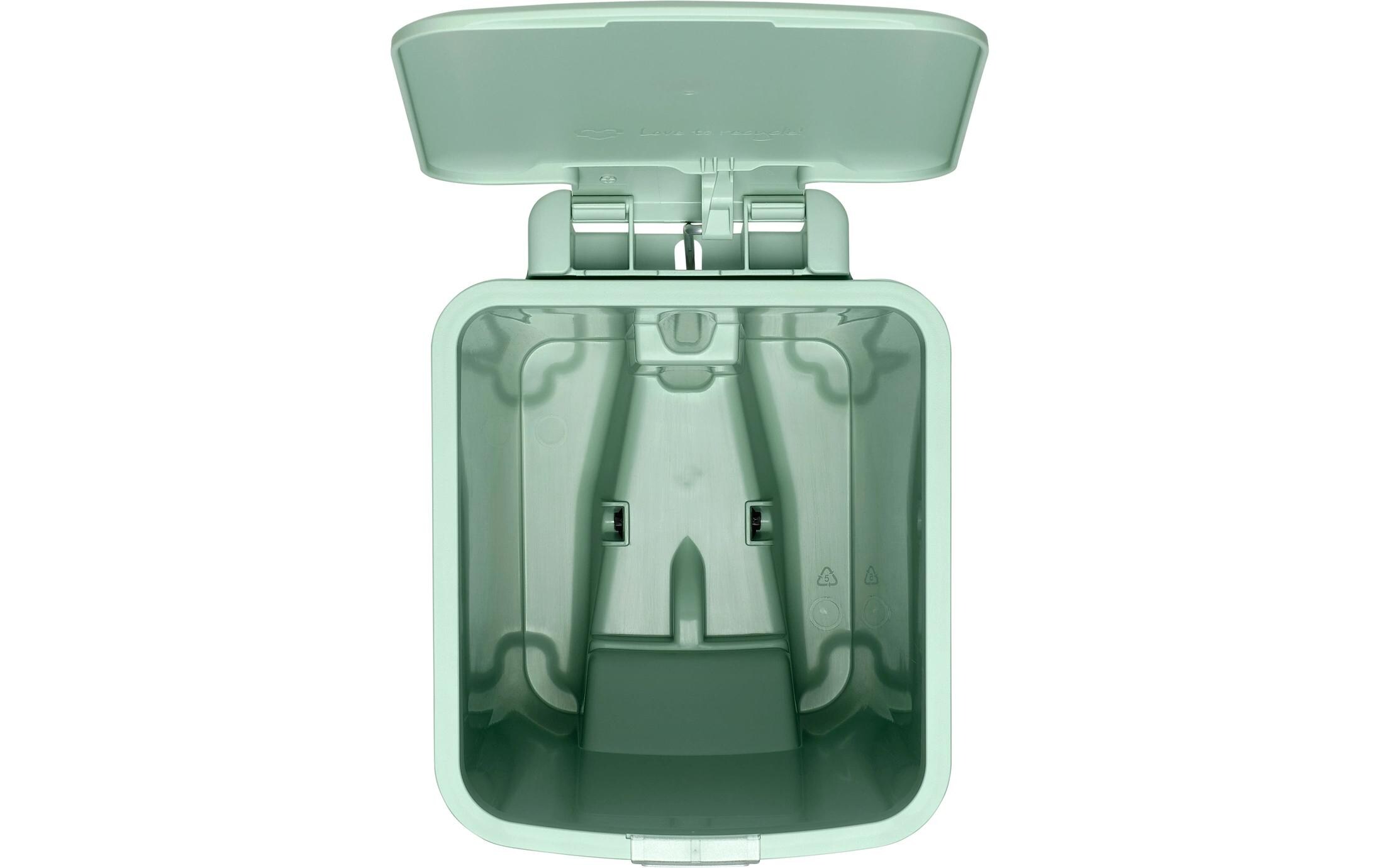 Recyclingbehälter StepUp 10 l, GrünTreteimer für Recycling Materialien