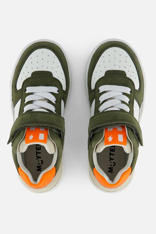 Muyters Velcro Sneakers groen Leer